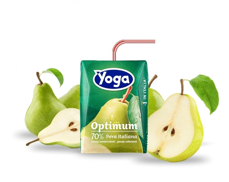 6 brik Succhi Yoga Pera Optimum 200 ml