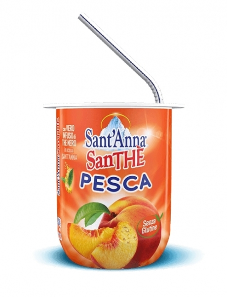 6 bicchieri 200 ml SanThè SantAnna Pesca