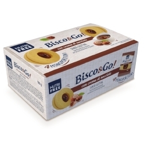 biscogo con crema di nocciole  nutrifree