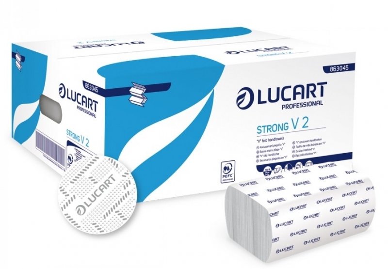 Asciugamani Lucart Strong Piegatura V  2 veli