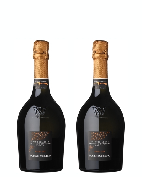 2 bottiglie 375 ml Valdobbiadene Prosecco Superio