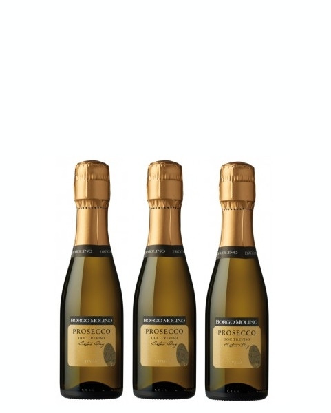 3 bottiglie 200 ml Prosecco DOC Treviso Extra 
