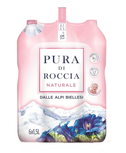 6 BOTTIGLIE ACQUA PURA DI ROCCIA 15 L PET