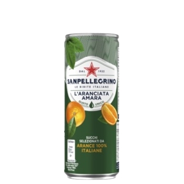 12 lattine 33 cl Aranciata Sanpellegrino amara