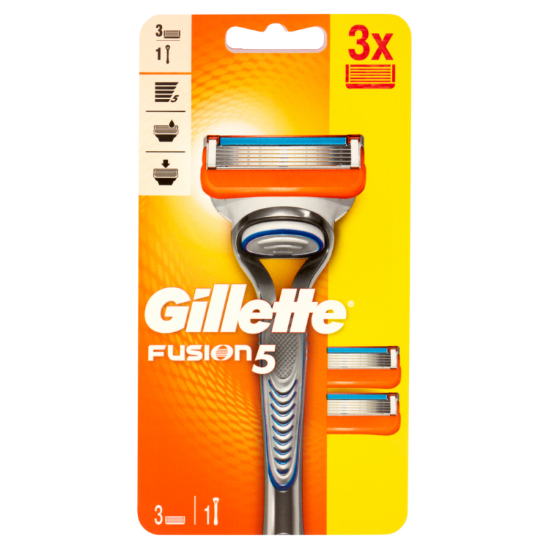 GILLETTE FUSION5 MANUAL RASOIO  3 RICARICHE