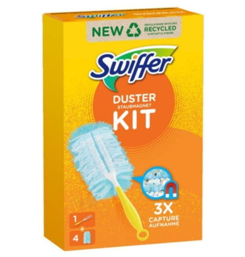 SWIFFER DUSTER STARTER KIT  3 PANNI