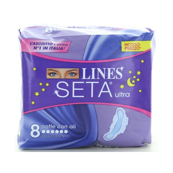 LINES SETA ULTRA NOTTE CON ALI 8 PZ