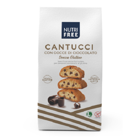 CANTUCCI CON GOCCE DI CIOCCOLATO  NUTRIFREE