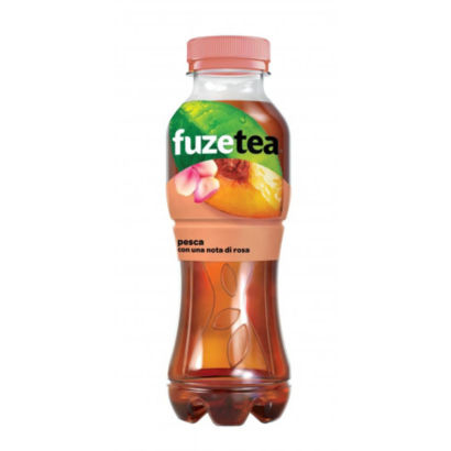 12 bottiglie 400 ml Fuze Tea Pesca e Rosa