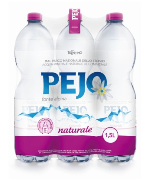 6 bottiglie acqua pejo 15 L PET