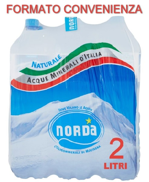 6 bottiglie Acqua Norda Daggio 2 L Pet