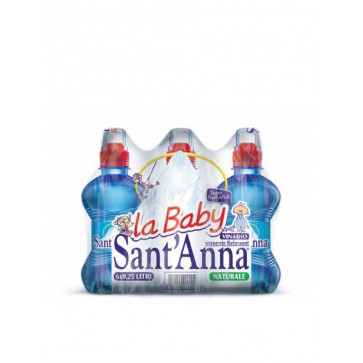 12 bottiglie Acqua SantAnna 025 L Pet