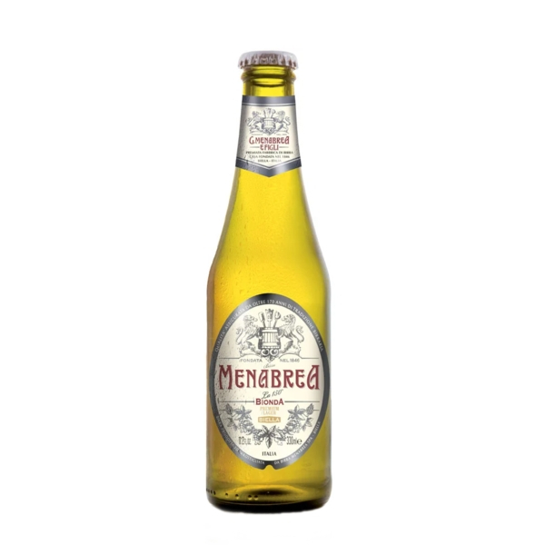 6 bottiglie da 33 cl Birra Menabrea Bionda