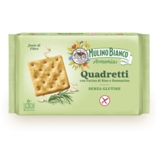 CRACKER QUADRETTI AL RISO E ROSMARINO GLUTEN FREE 