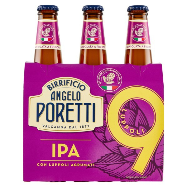3 bottiglie 33 cl 9 luppoli IPA Agrumati Angelo P