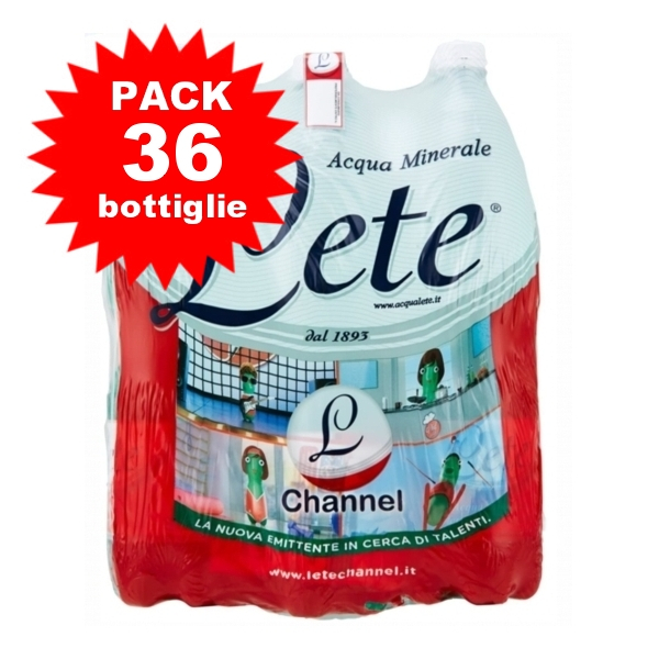 6 x 6 BOTTIGLIE DI ACQUA LETE 15 L PET € 460