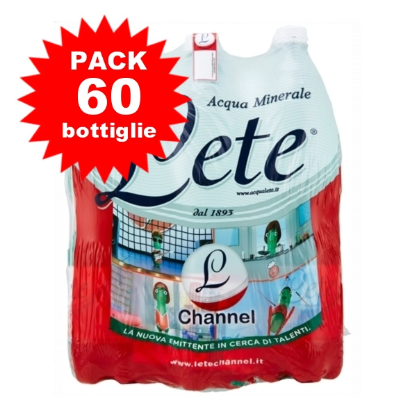 10 x 6 BOTTIGLIE DI ACQUA LETE 15 L PET € 41