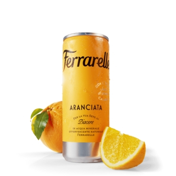 6 lattine 25 Cl Aranciata Ferrarelle