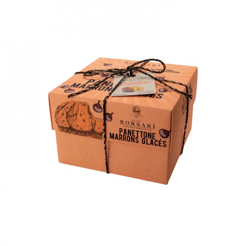 Panettone Marrons Glacès Borsari 750 gr incartat Panettone Marrons Glacès Borsari 750 gr incartat