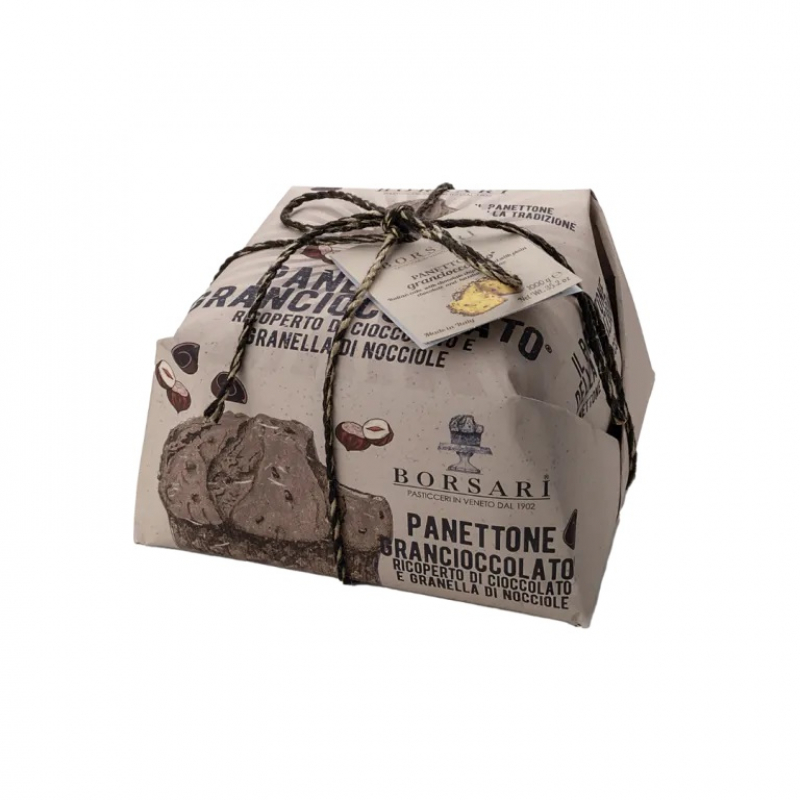 Panettone GranCioccolato® Borsari 1 kg incartato Panettone GranCioccolato® Borsari 1 kg incartato