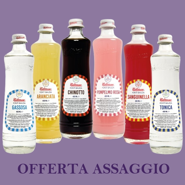 Promo assaggio 6 bottiglie bibite Calizzano 400 ml