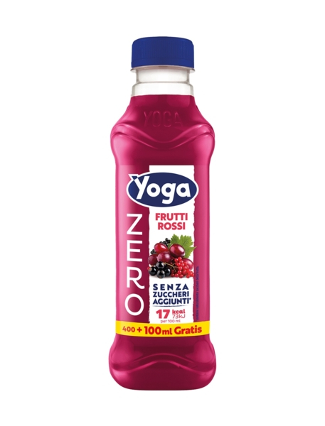 12 bottiglie di Yoga ZERO Frutti Rossi 500 ml