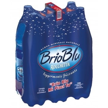 6 bottiglie Acqua Rocchetta Brio Blu 15 L Pet