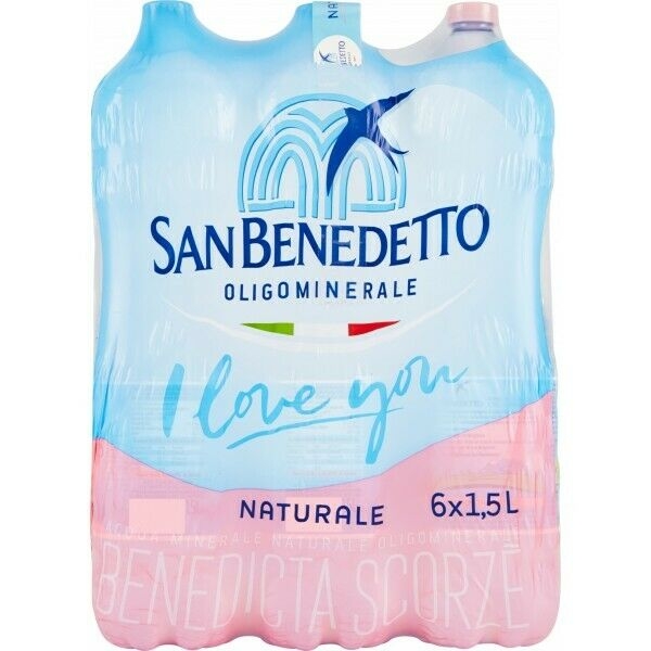 6 bottiglie Acqua San Benedetto 15 L Pet