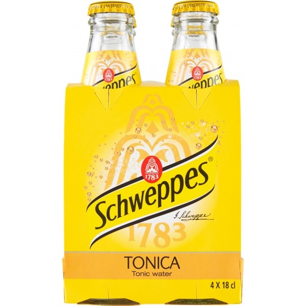 4 bottiglie Schweppes Tonica