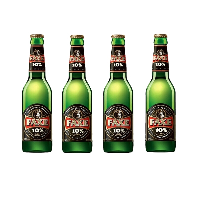 4 bottiglie da 33 cl Faxe 10